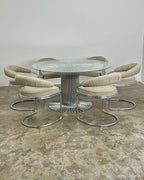 RETRO DINING TABLE AND CHAIRS