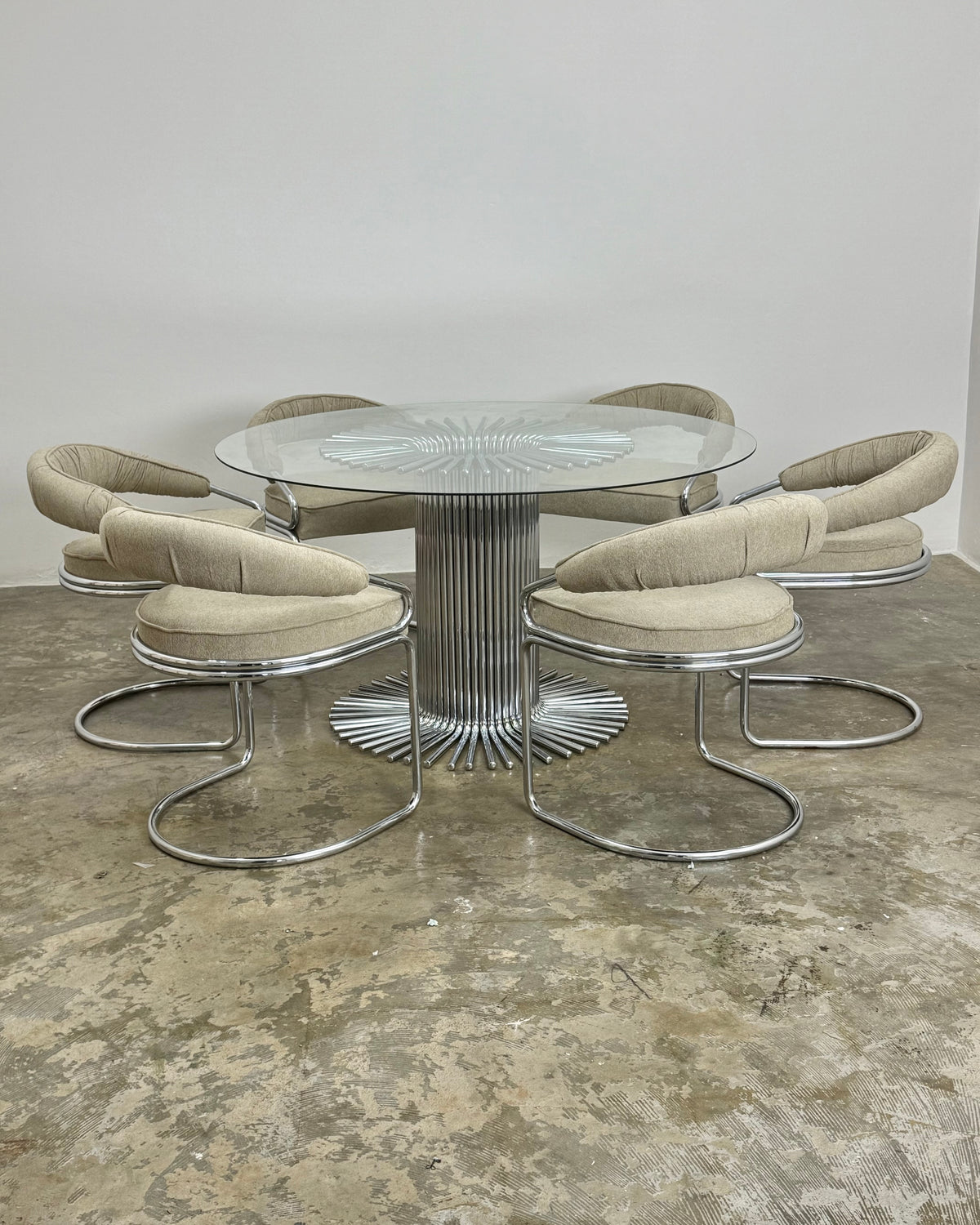 RETRO DINING TABLE AND CHAIRS