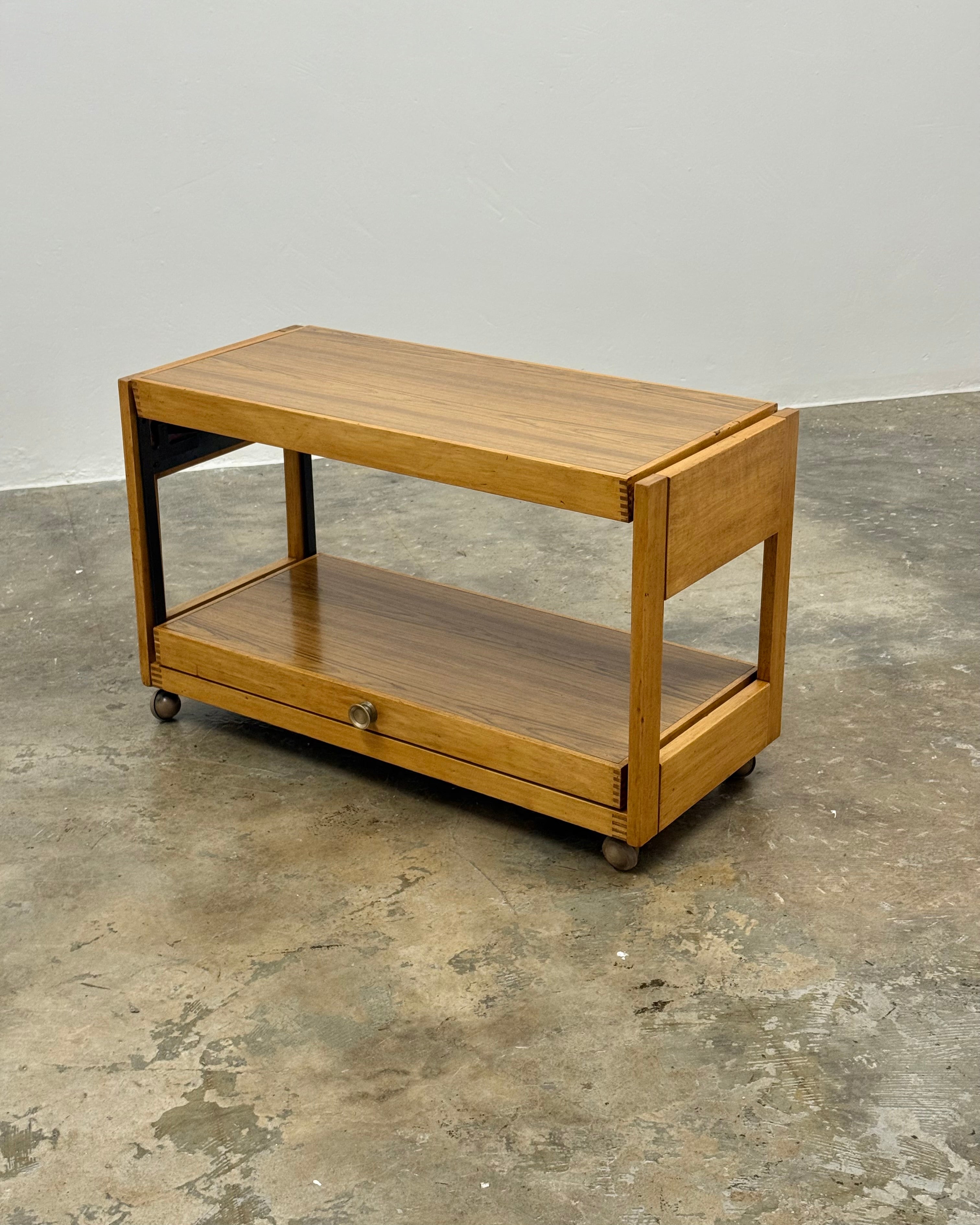 MID-CENTURY METAMORPHIC DRINKS TROLLEY