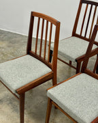 SET OF 4 MID-CENTURY DINING CHAIRS IN SAPELE MAHOGANY
