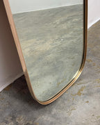 RETRO CAPSULE SHAPED MIRROR - SOLID BRASS