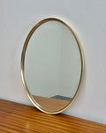 RETRO SOLID BRASS OVAL MIRROR