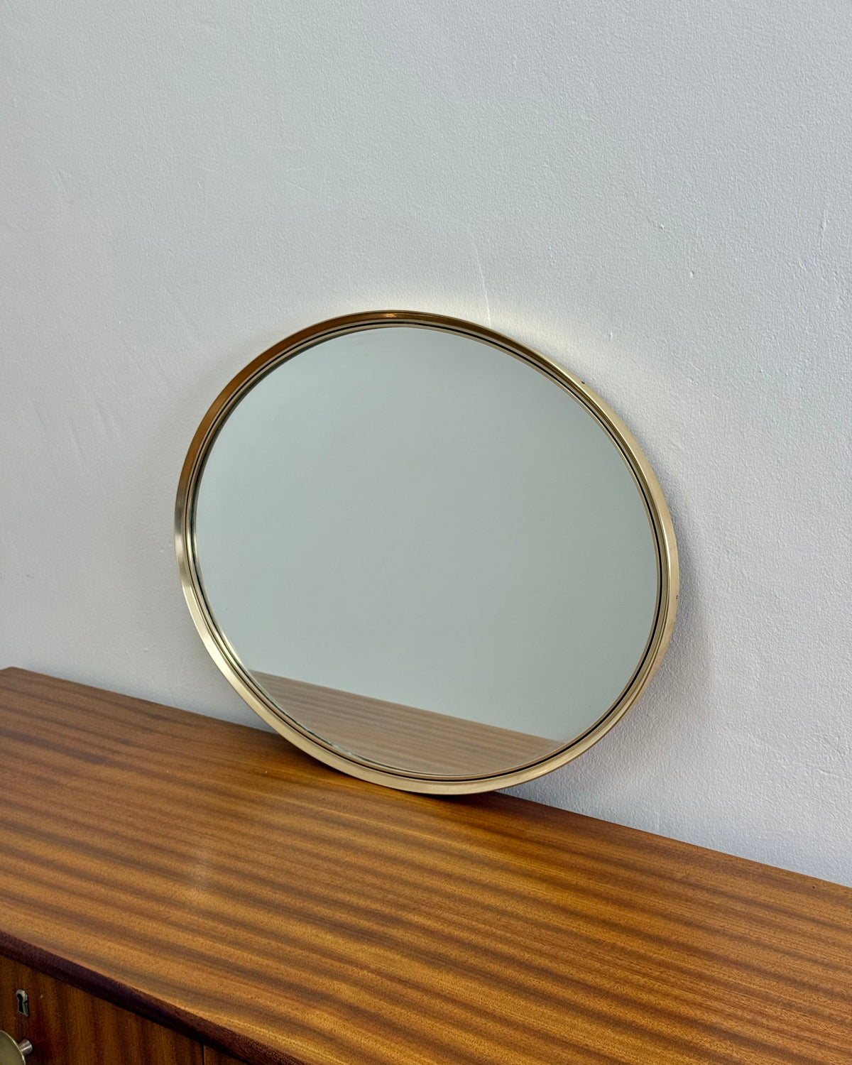 RETRO SOLID BRASS OVAL MIRROR