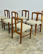SET OF 6 X MID-CENTURY DINING CHAIRS BY ARTECASA
