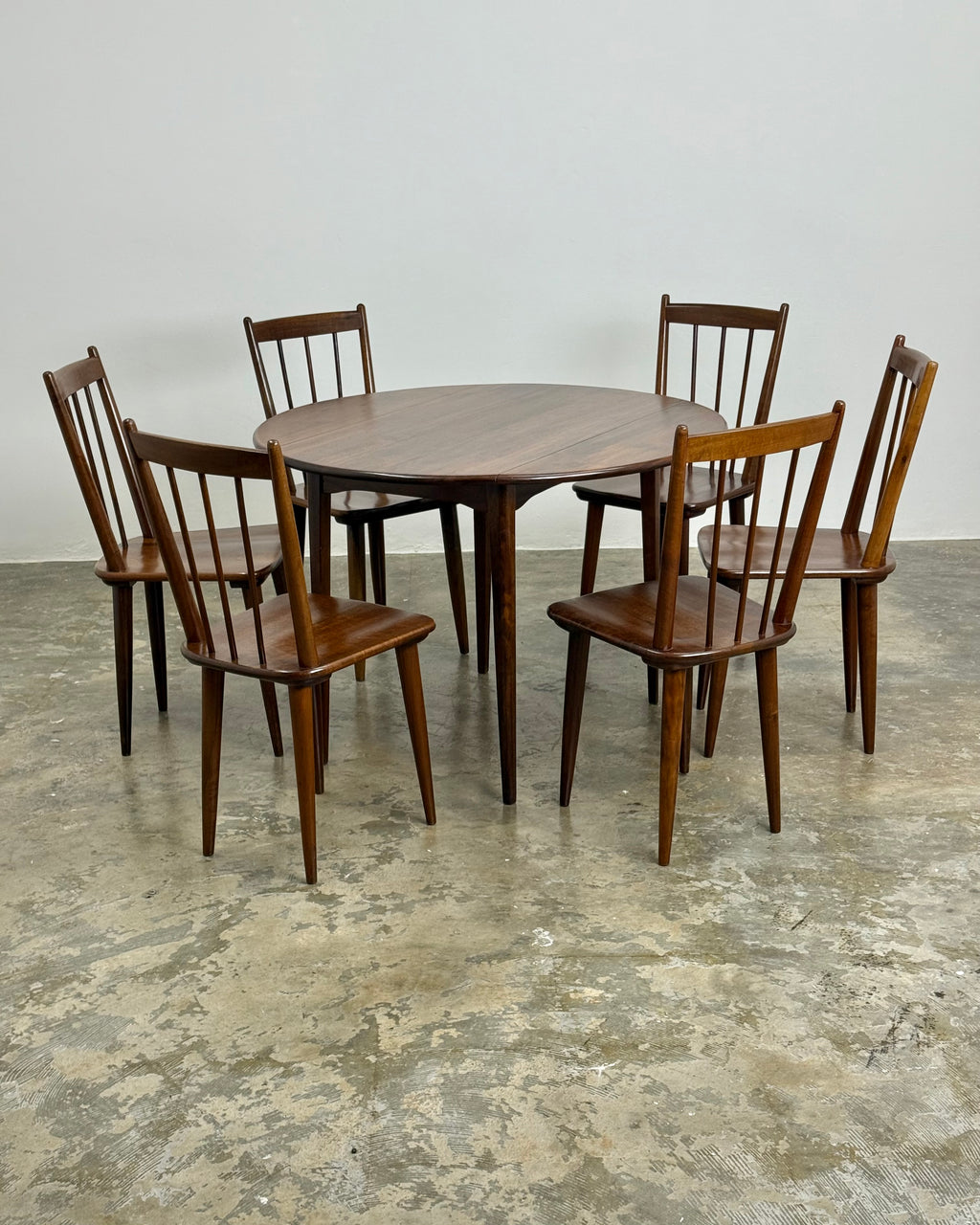 SOLID IMBUIA ‘KARIN’ DINING SET - EE MEYER FOR BINNEHUIS