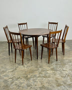 SOLID IMBUIA ‘KARIN’ DINING SET - EE MEYER FOR BINNEHUIS