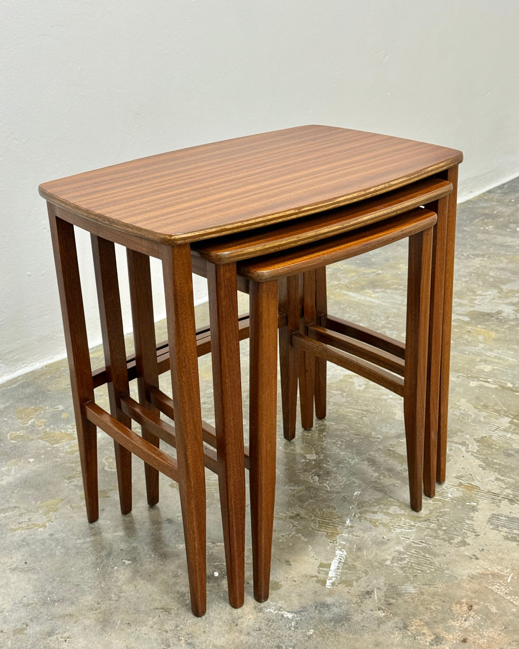 TRIO OF NESTING TABLES BY DS VORSTER