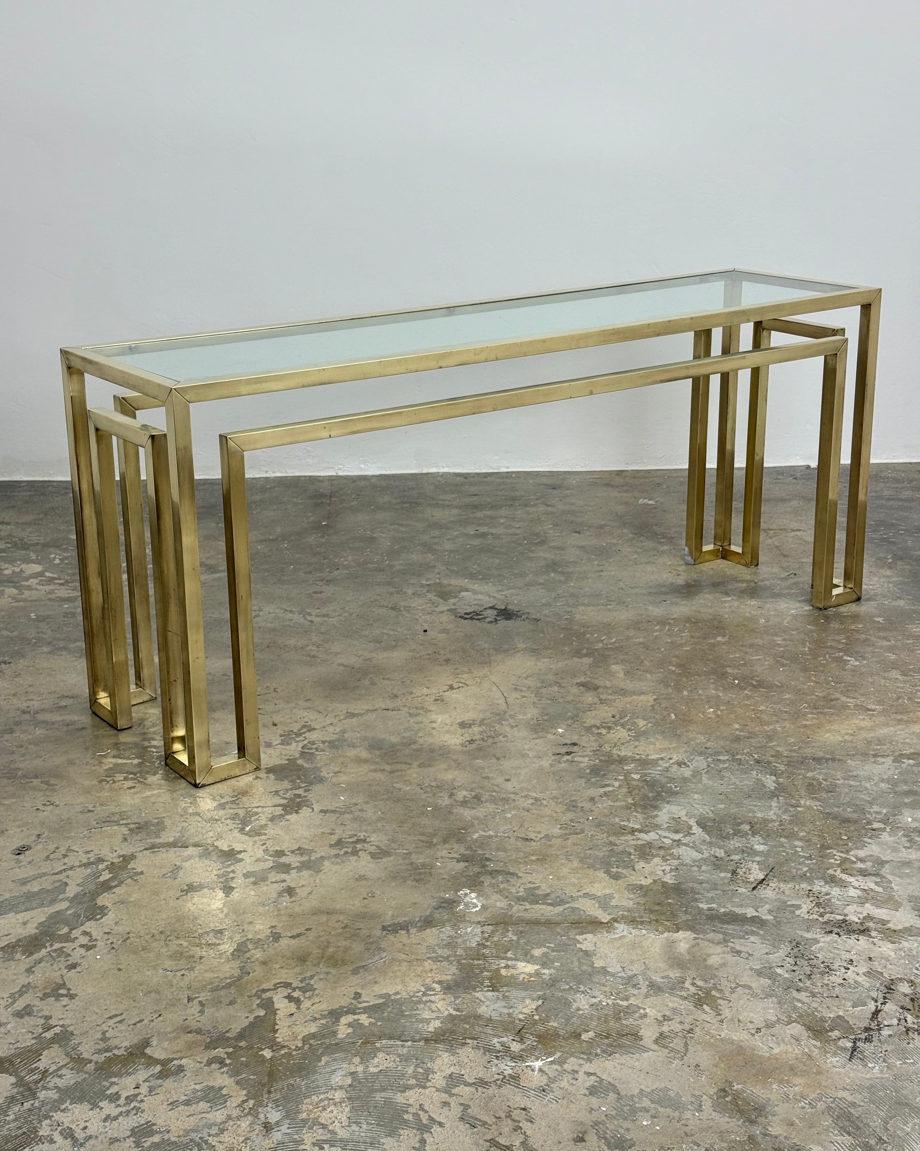 VINTAGE BRASS SERVER