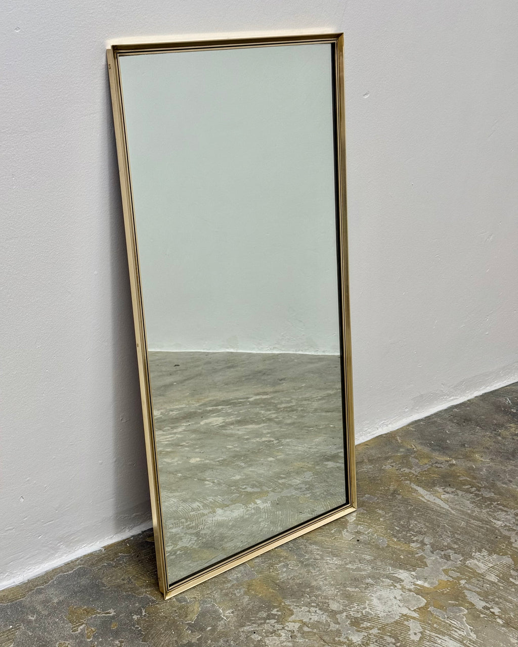 RETRO RECTANGULAR MIRROR - SOLID BRASS