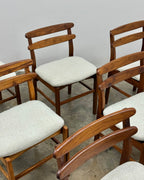 SET OF 6 X MID-CENTURY KIAAT DINING CHAIRS