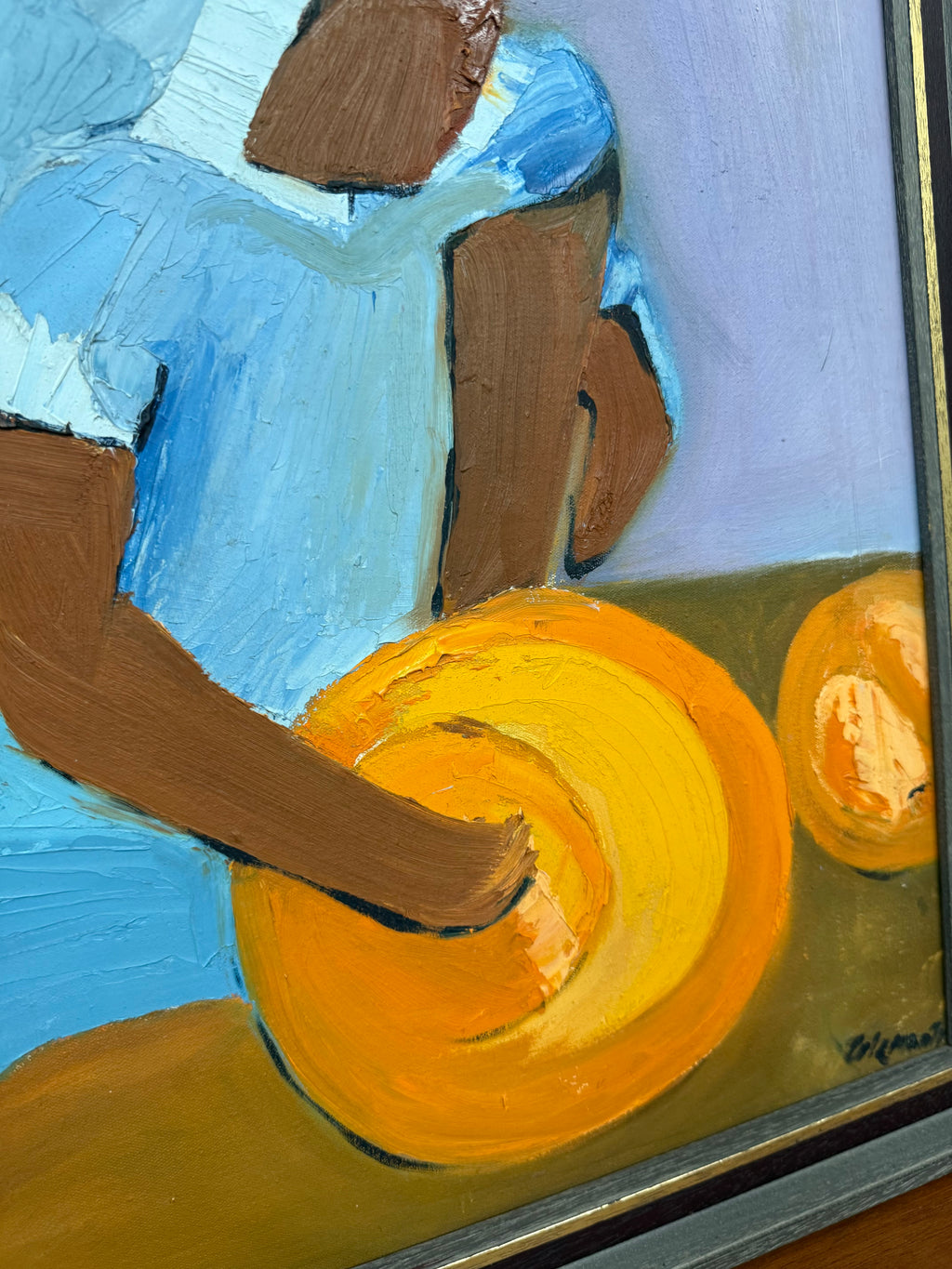 TREVOR COLEMAN OIL - CLEANING DISHES INDIA