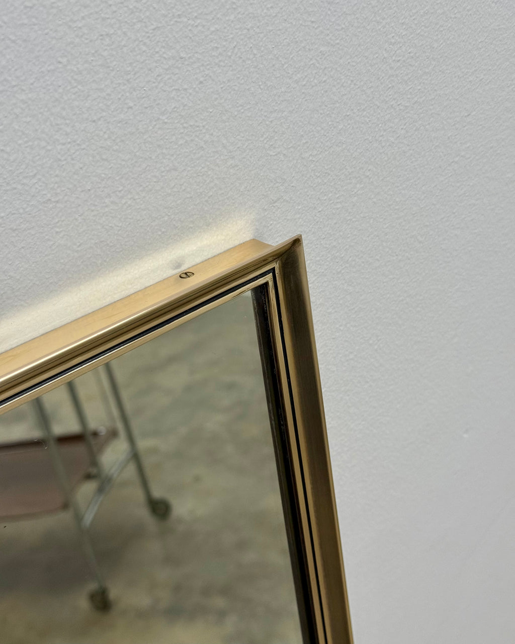 RETRO RECTANGULAR MIRROR - SOLID BRASS