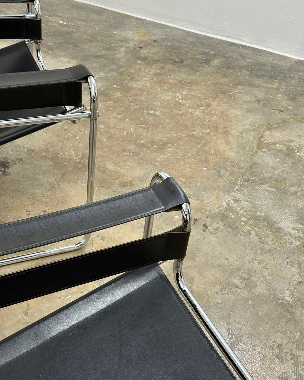 PAIR OF WASSILY STYLE CHAIRS