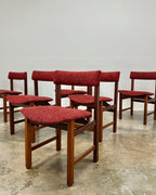 6 x MID-CENTURY DINING CHAIRS