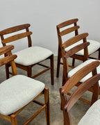 SET OF 6 X MID-CENTURY KIAAT DINING CHAIRS