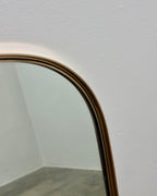 RETRO CAPSULE SHAPED MIRROR - SOLID BRASS