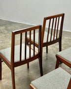 SET OF 4 MID-CENTURY DINING CHAIRS IN SAPELE MAHOGANY