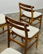 6 X MID CENTURY DINING CHAIRS IN KIAAT