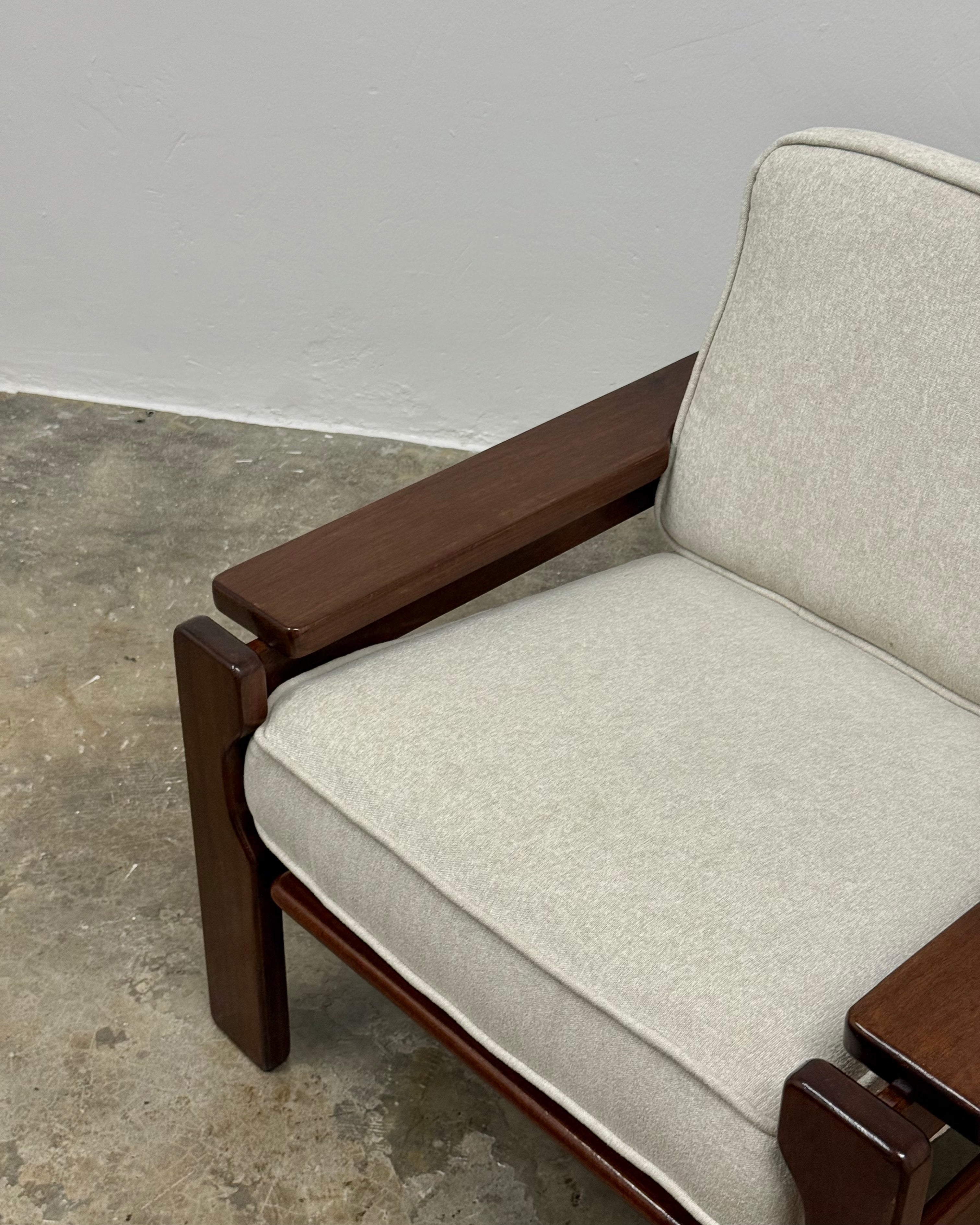 SOLID IMBUIA ARMCHAIR PAIR 2