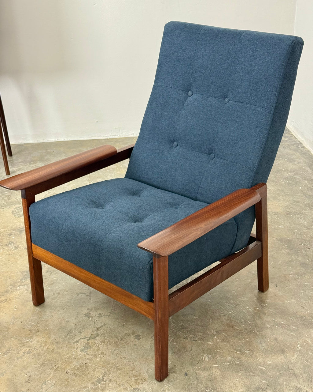 MID-CENTURY ARMCHAIR PAIR - SAPELE MAHOGANY