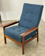 MID-CENTURY ARMCHAIR PAIR - SAPELE MAHOGANY