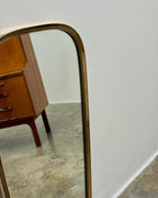 RETRO MIRROR WITH SOLID BRASS FRAME