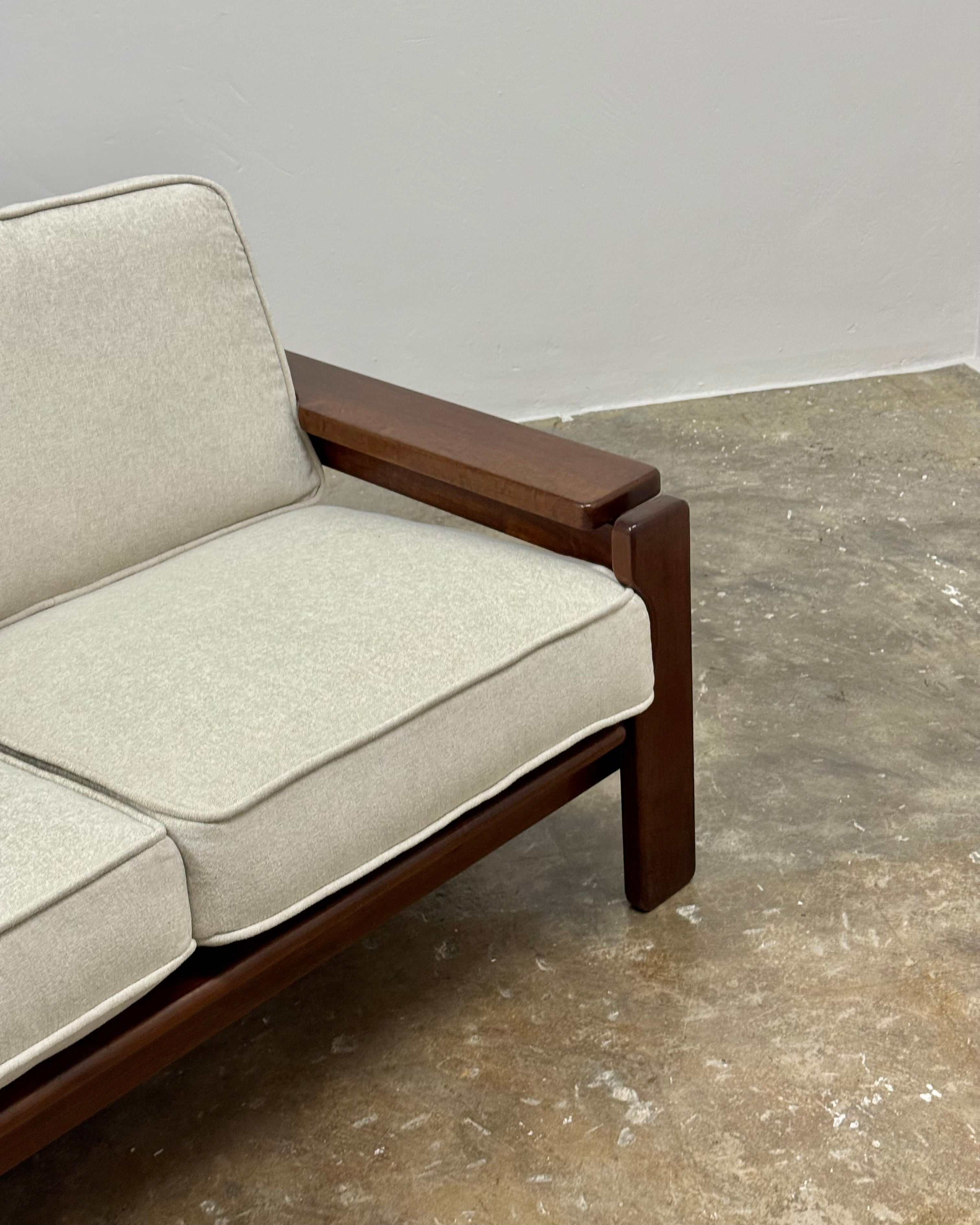 SOLID IMBUIA 3 SEATER SOFA
