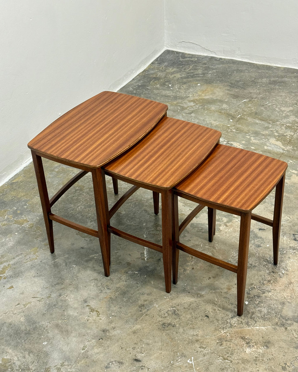 TRIO OF NESTING TABLES BY DS VORSTER