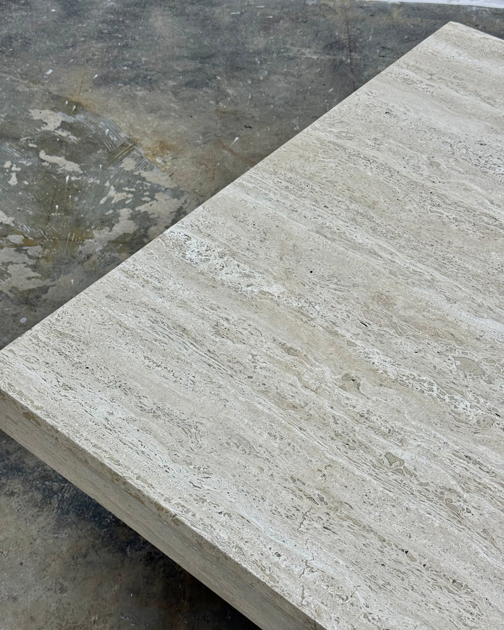 TRAVERTINE COFFEE TABLE