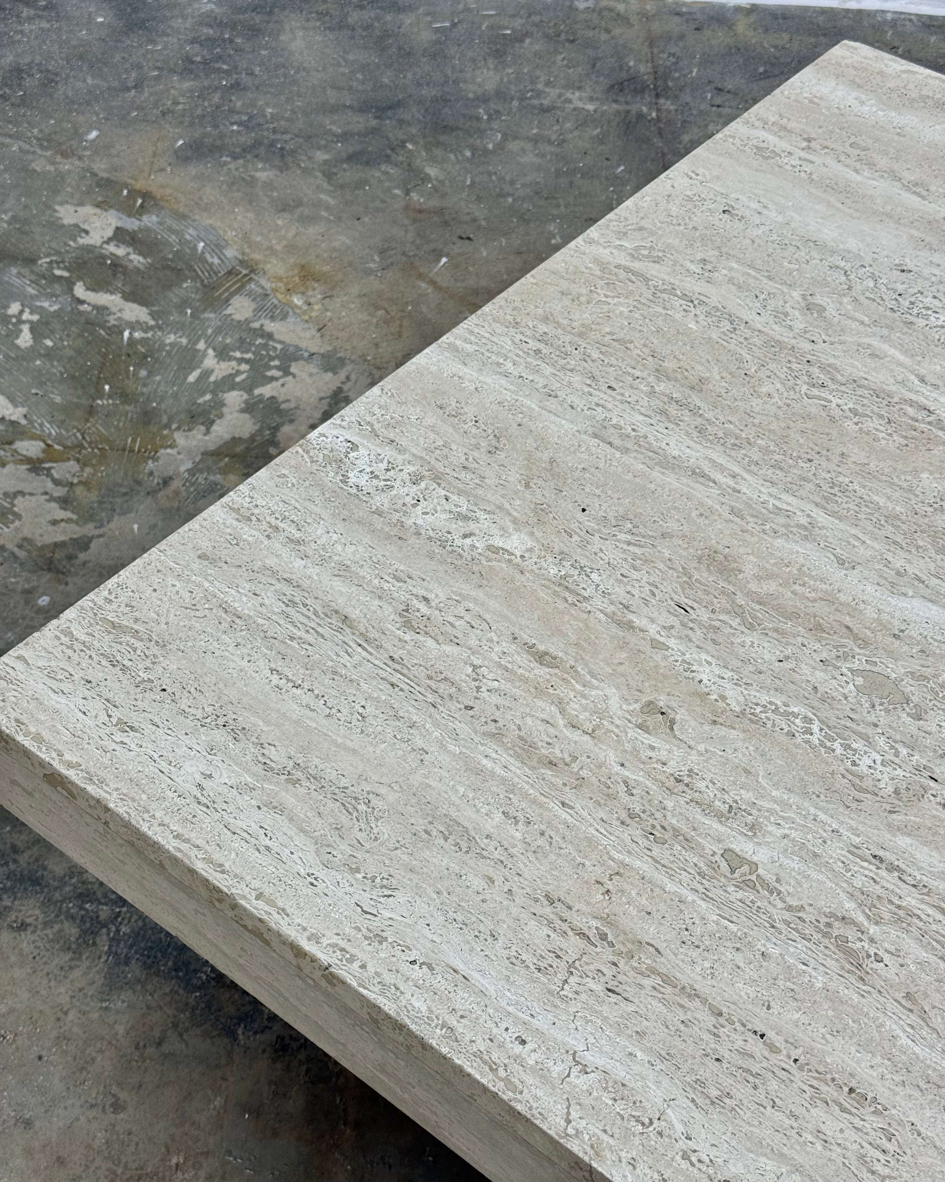 TRAVERTINE COFFEE TABLE