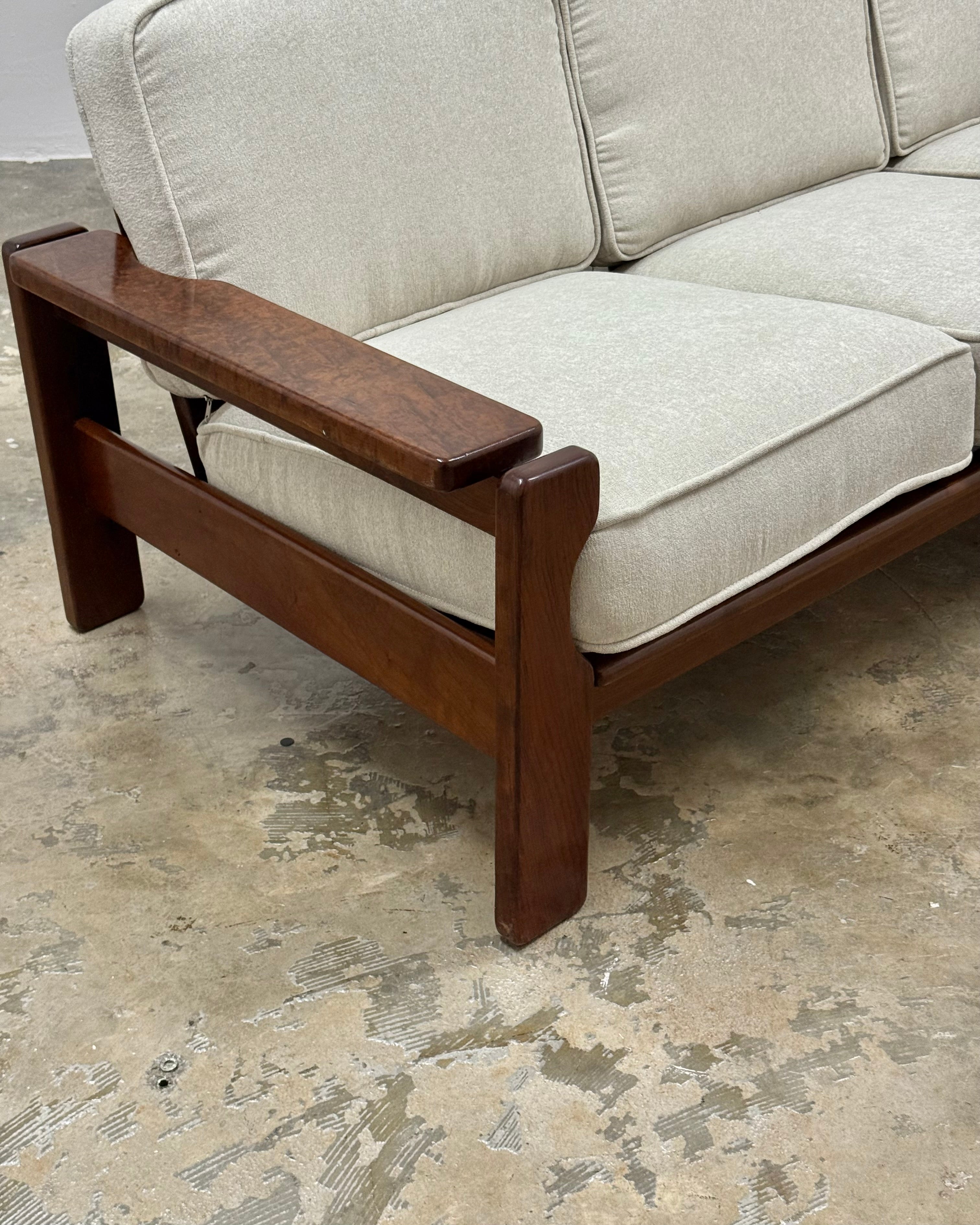 SOLID IMBUIA 3 SEATER SOFA