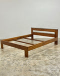 MID-CENTURY QUEEN HEADBOARD & BASE IN KIAAT