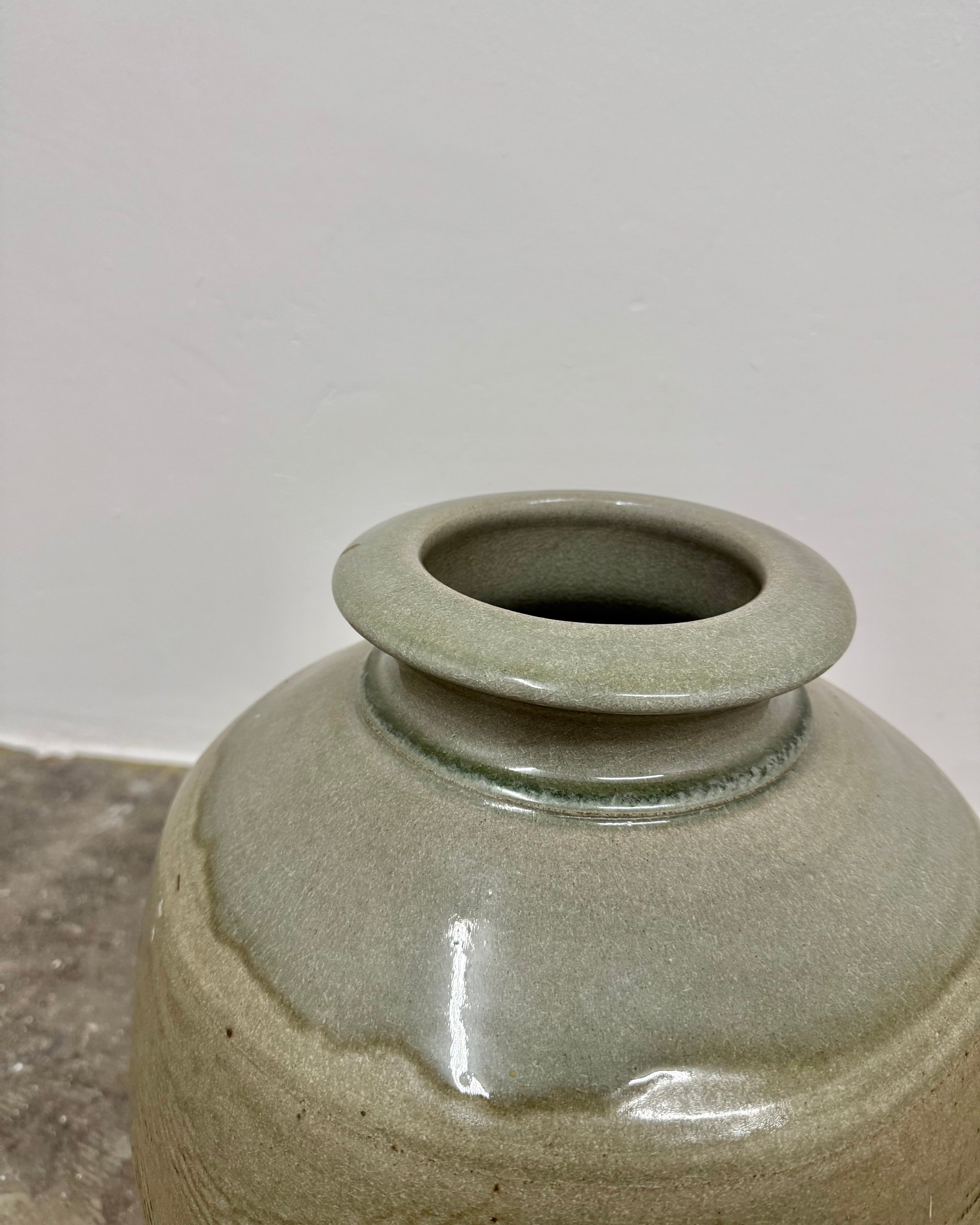 VINTAGE STONEWARE VASE