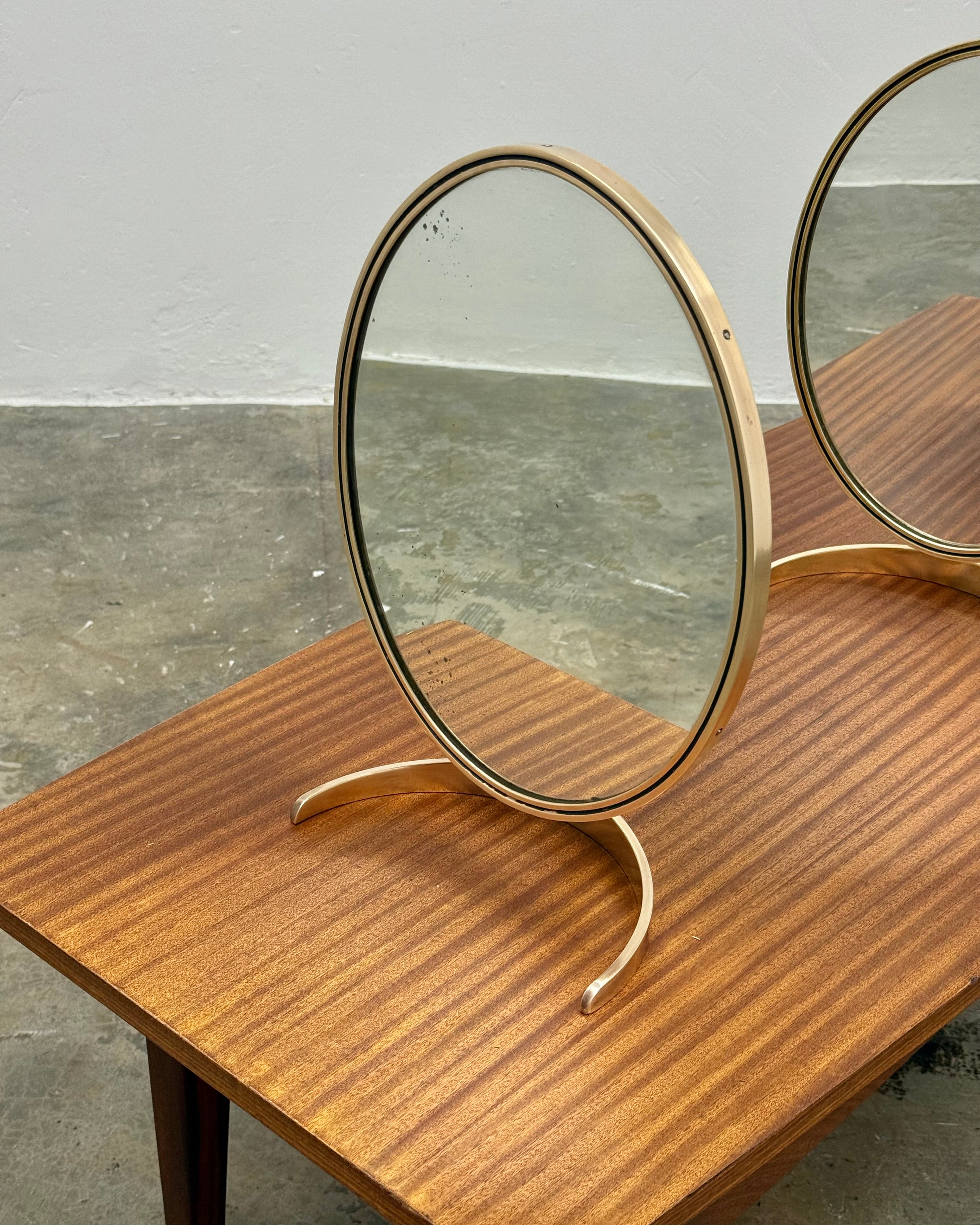 RETRO SOLID BRASS VANITY MIRROR (2 AVAILABLE)