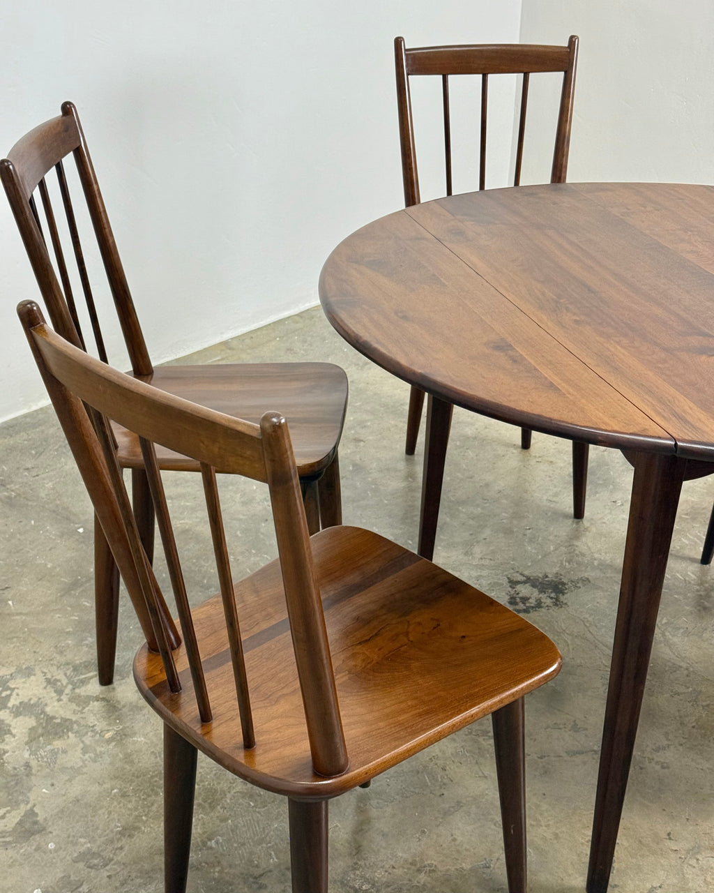 SOLID IMBUIA ‘KARIN’ DINING SET - EE MEYER FOR BINNEHUIS