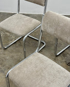RETRO CHROME 4 SEATER DINING SET