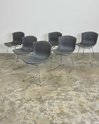 6 x ORIGINAL BERTOIA PLASTIC SIDE CHAIRS - KNOLL