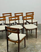 SET OF 8 MID-CENTURY DINING CHAIRS IN TEAK