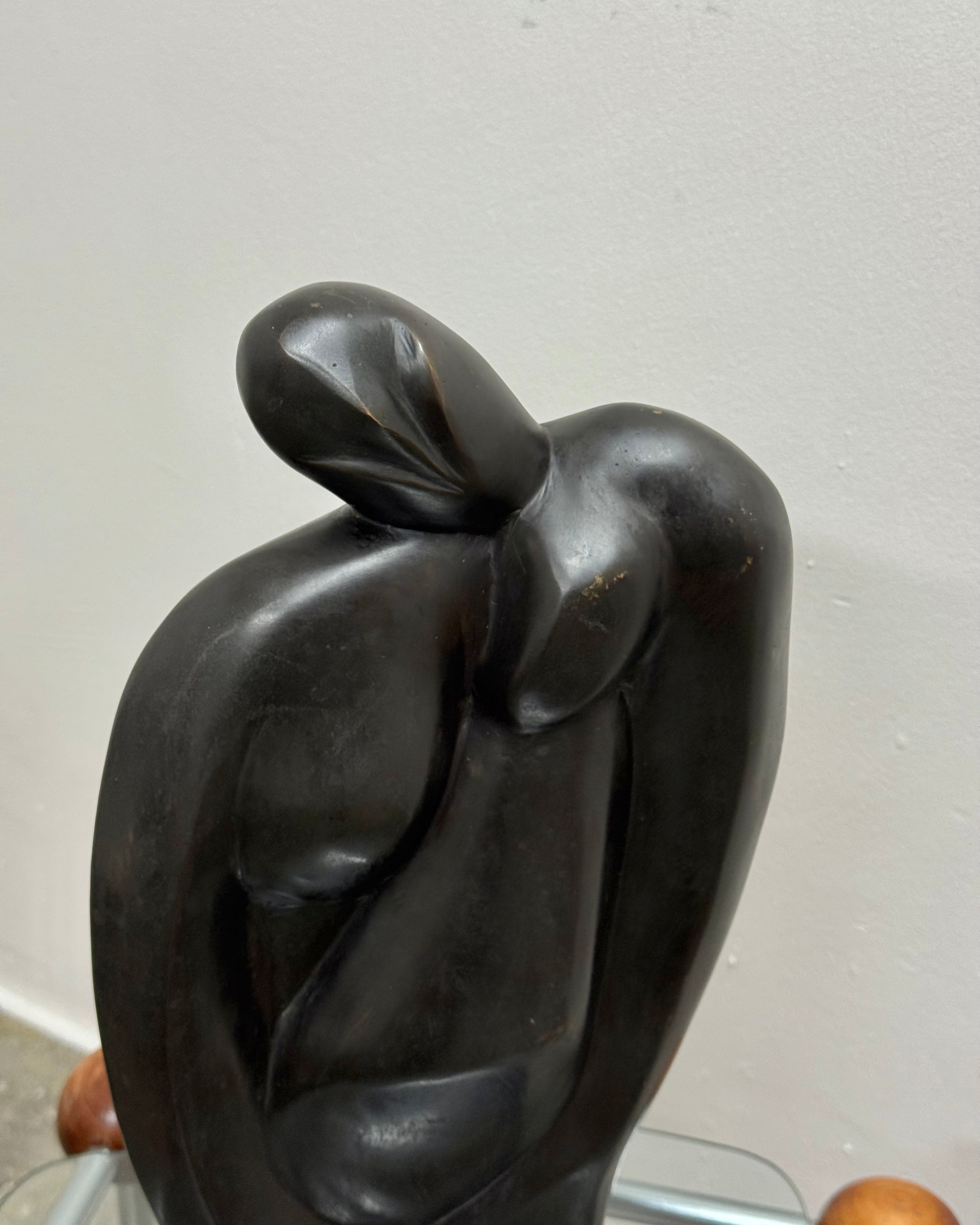 VINTAGE PATINATED BRONZE SCULPTURE