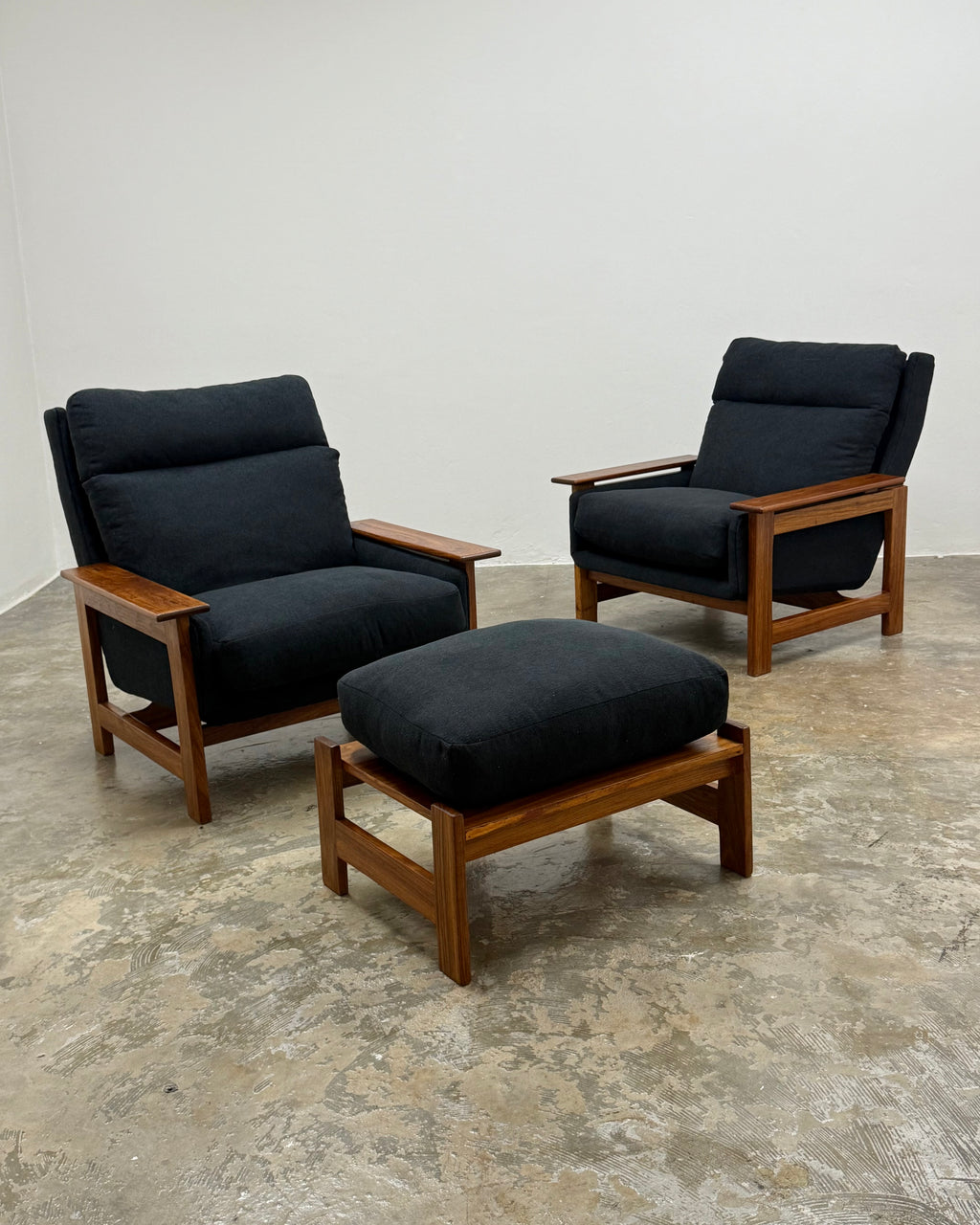 POLO ARMCHAIR PAIR & FOOTSTOOL - KALLENBACH’S