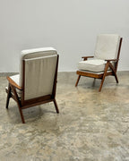 PAIR OF MID-CENTURY ARMCHAIRS