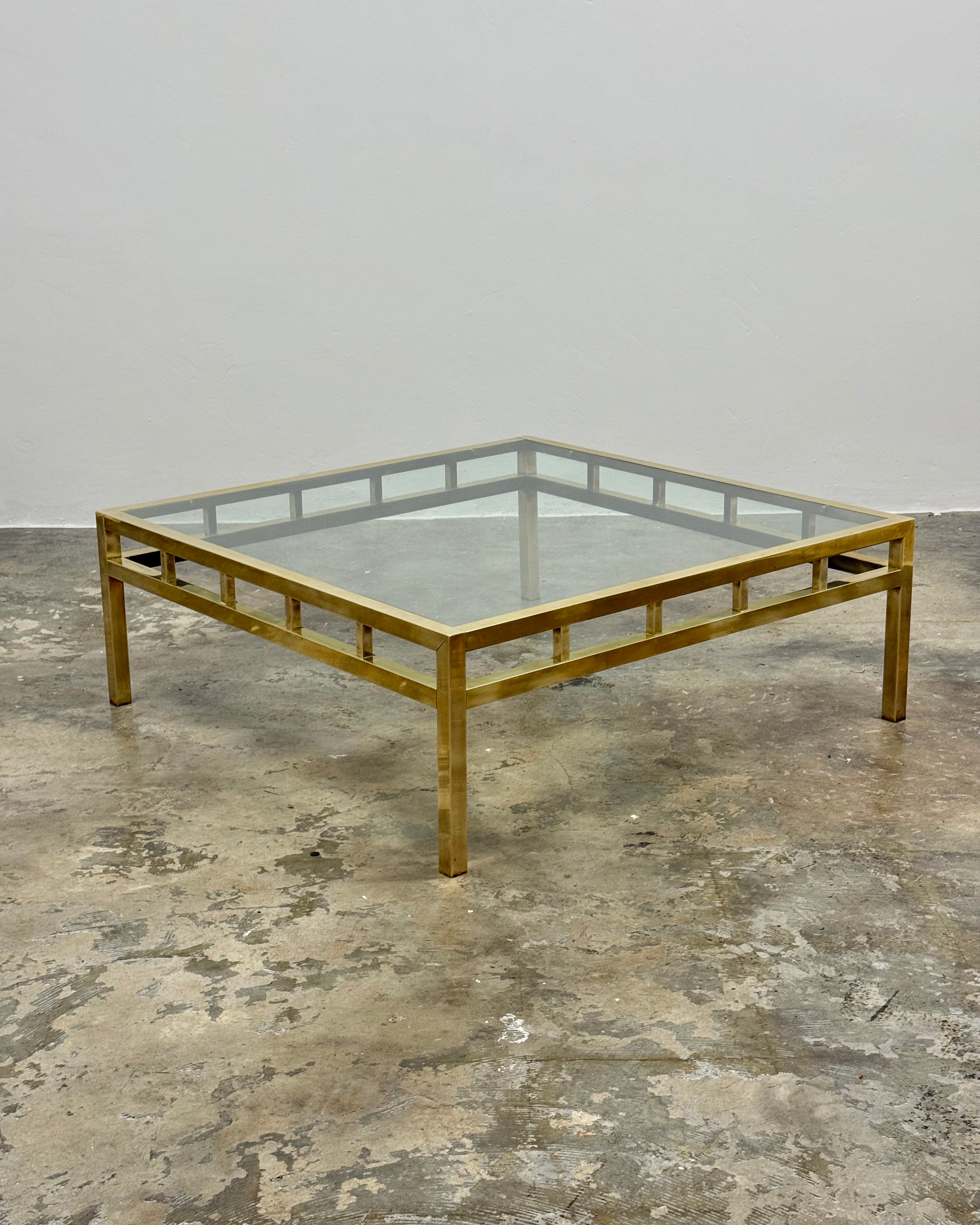 VINTAGE BRASS COFFEE TABLE