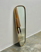 RETRO MIRROR WITH SOLID BRASS FRAME