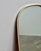 RETRO CAPSULE SHAPED MIRROR - SOLID BRASS