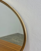 RETRO SOLID BRASS OVAL MIRROR