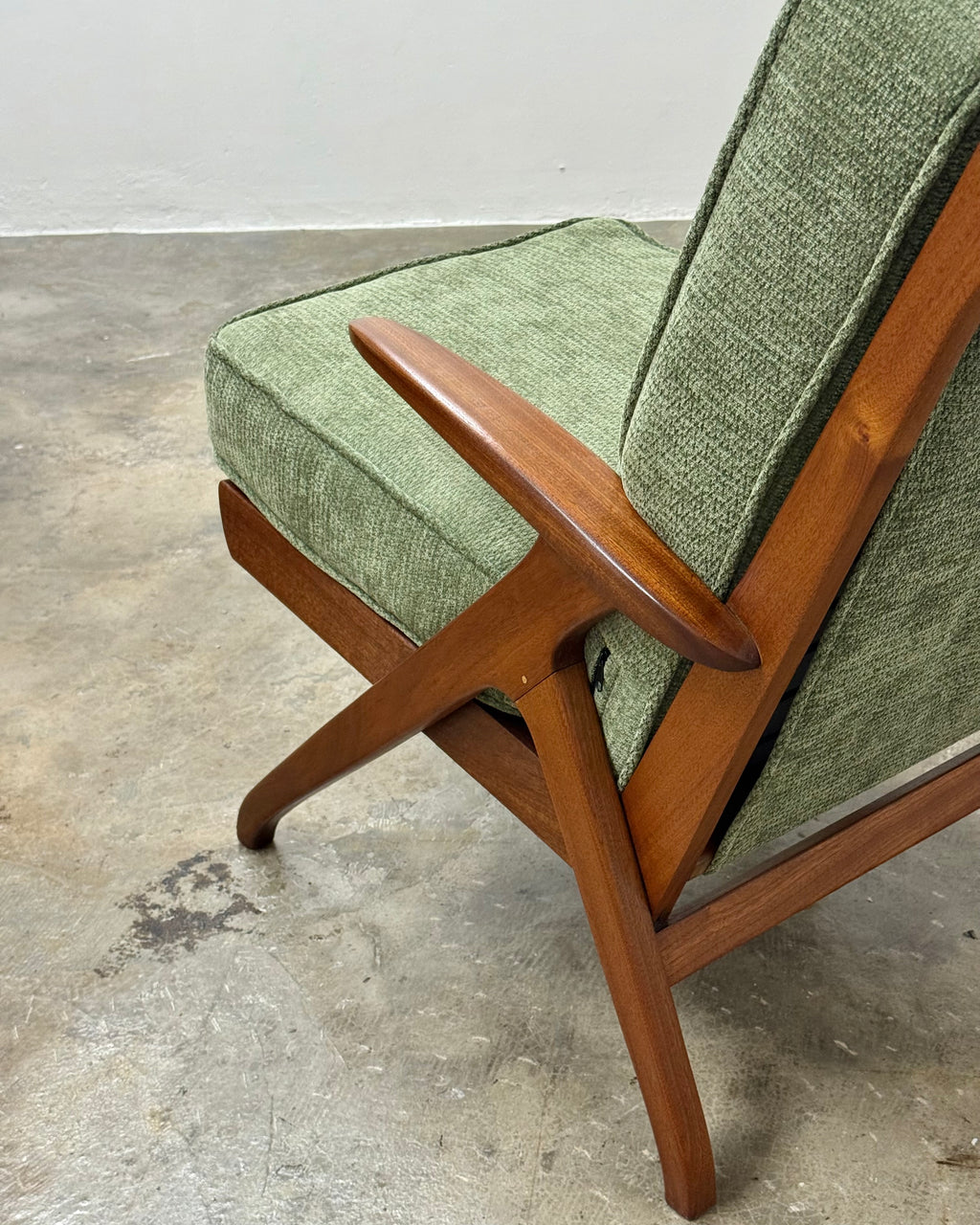 SAPELE MAHOGANY MID-CENTURY ARMCHAIR PAIR