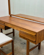 MID-CENTURY DRESSING TABLE & STOOL