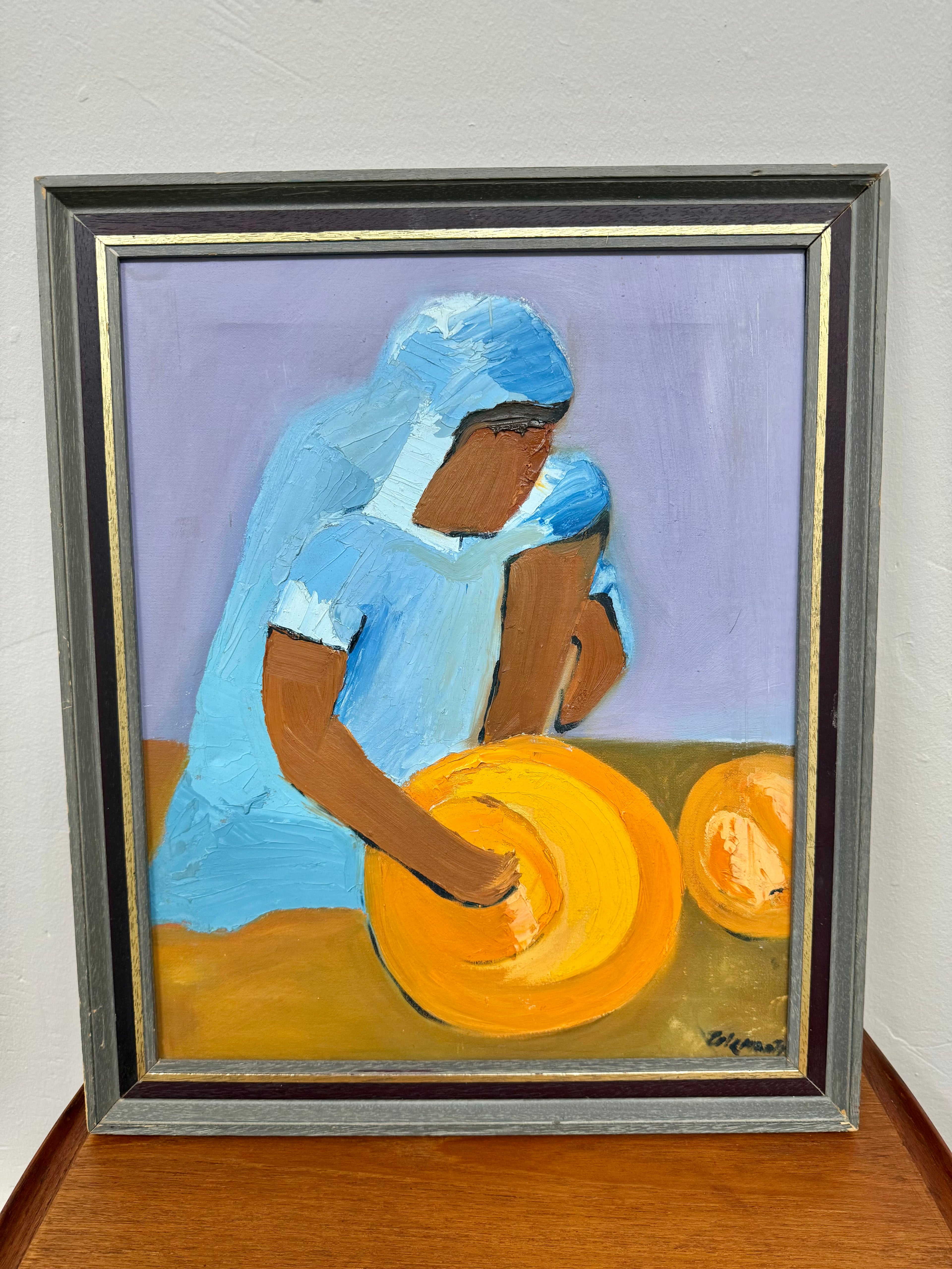 TREVOR COLEMAN OIL - CLEANING DISHES INDIA