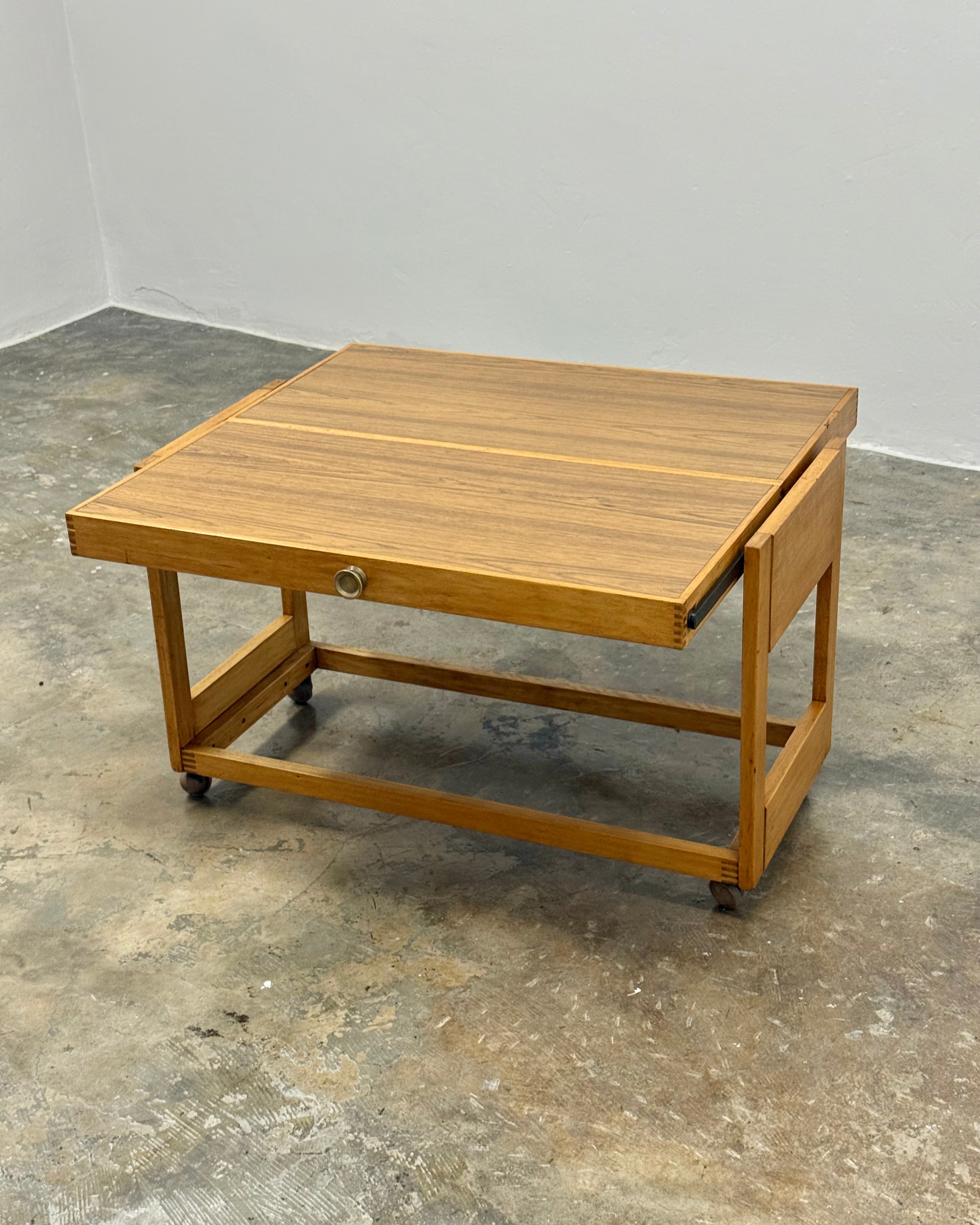 MID-CENTURY METAMORPHIC DRINKS TROLLEY