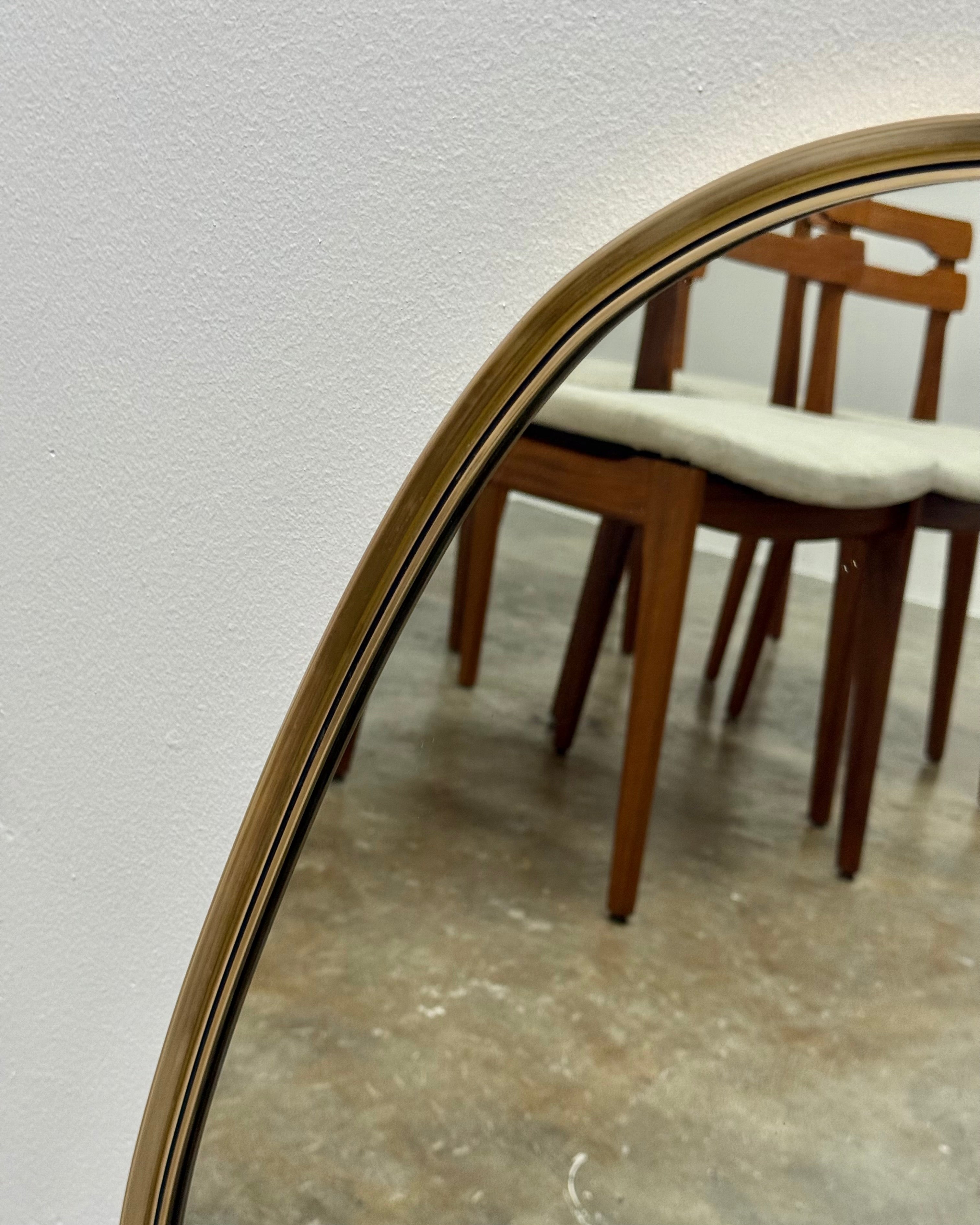 RETRO BRASS FRAMED MIRROR